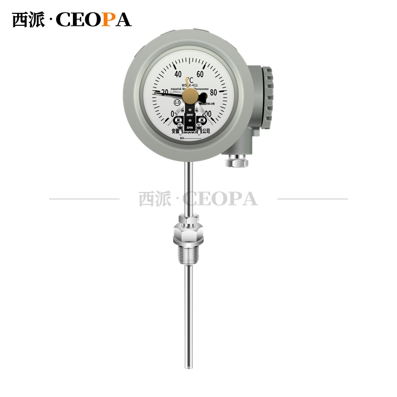 36. WSSX工业双金属温度计(电接点型螺纹式)